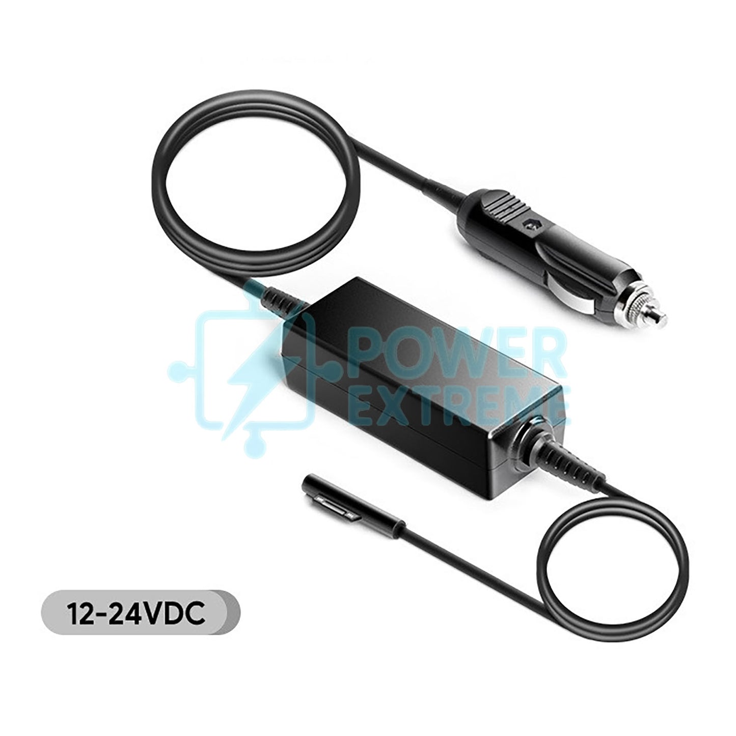 100W 12-24V car and truck adapter for 15V Microsoft Surface Book Gen1 w/ NVIDIA GPU & Gen2