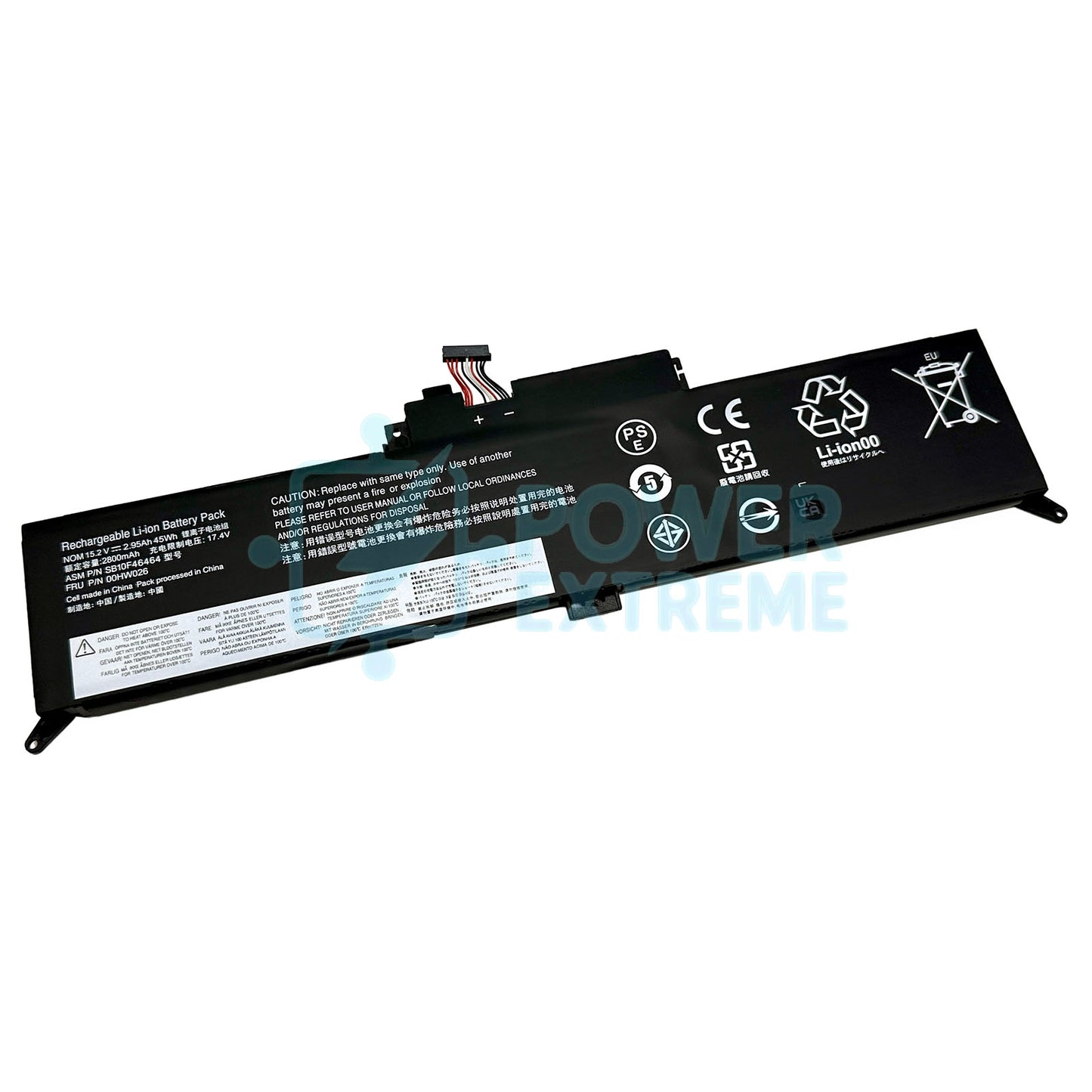 Replacement Laptop Battery for Lenovo ThinkPad Yoga 260 20FD 20FE SB10F46464 01AV432 00HW026