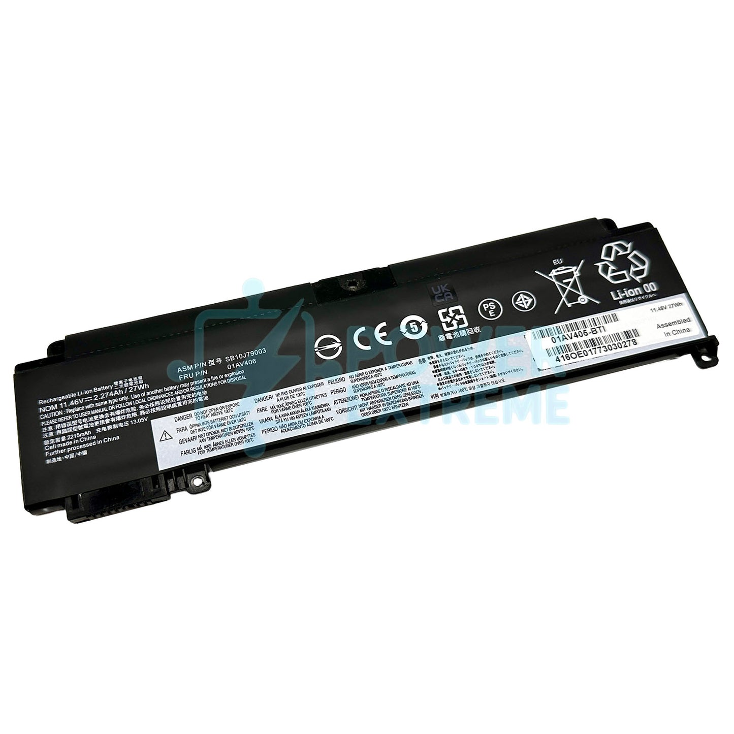 Replacement Laptop Battery for Lenovo Thinkpad T460s T470s 11.1V 00HW024 SB10F46463 01AV405
