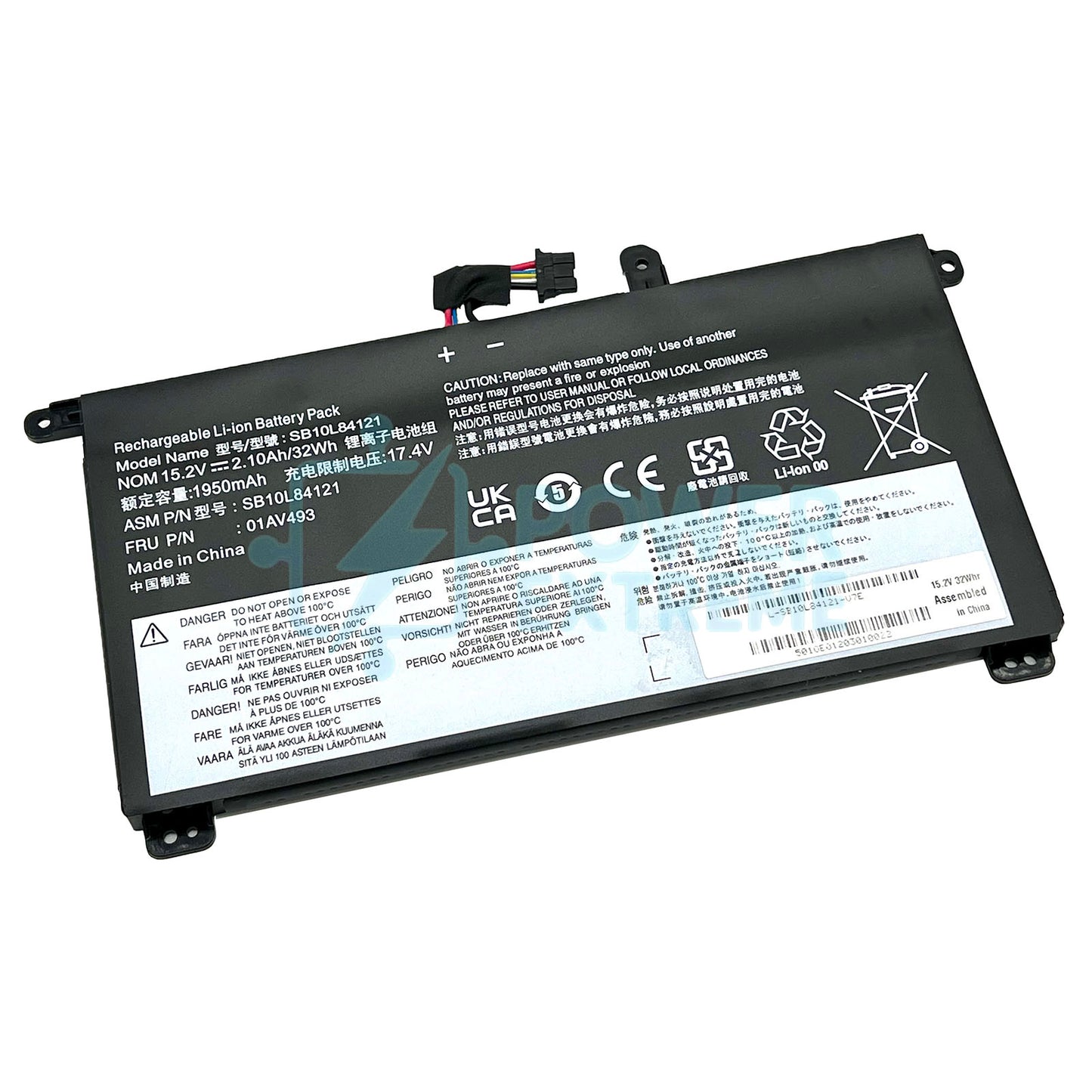 Replacement Laptop Battery for Lenovo Thinkpad 00UR892 SB10L84123 01AV493
