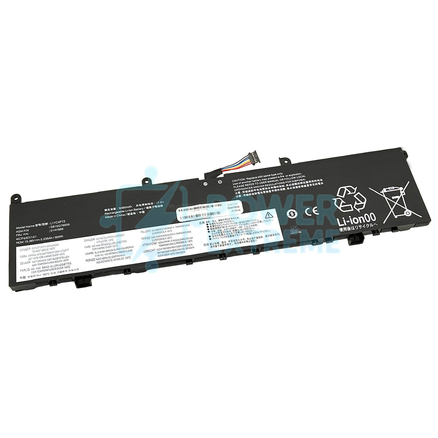 Replacement Laptop Battery for Lenovo ThinkPad 5B10W13953 SB10T83196 TP00099B 01YU911