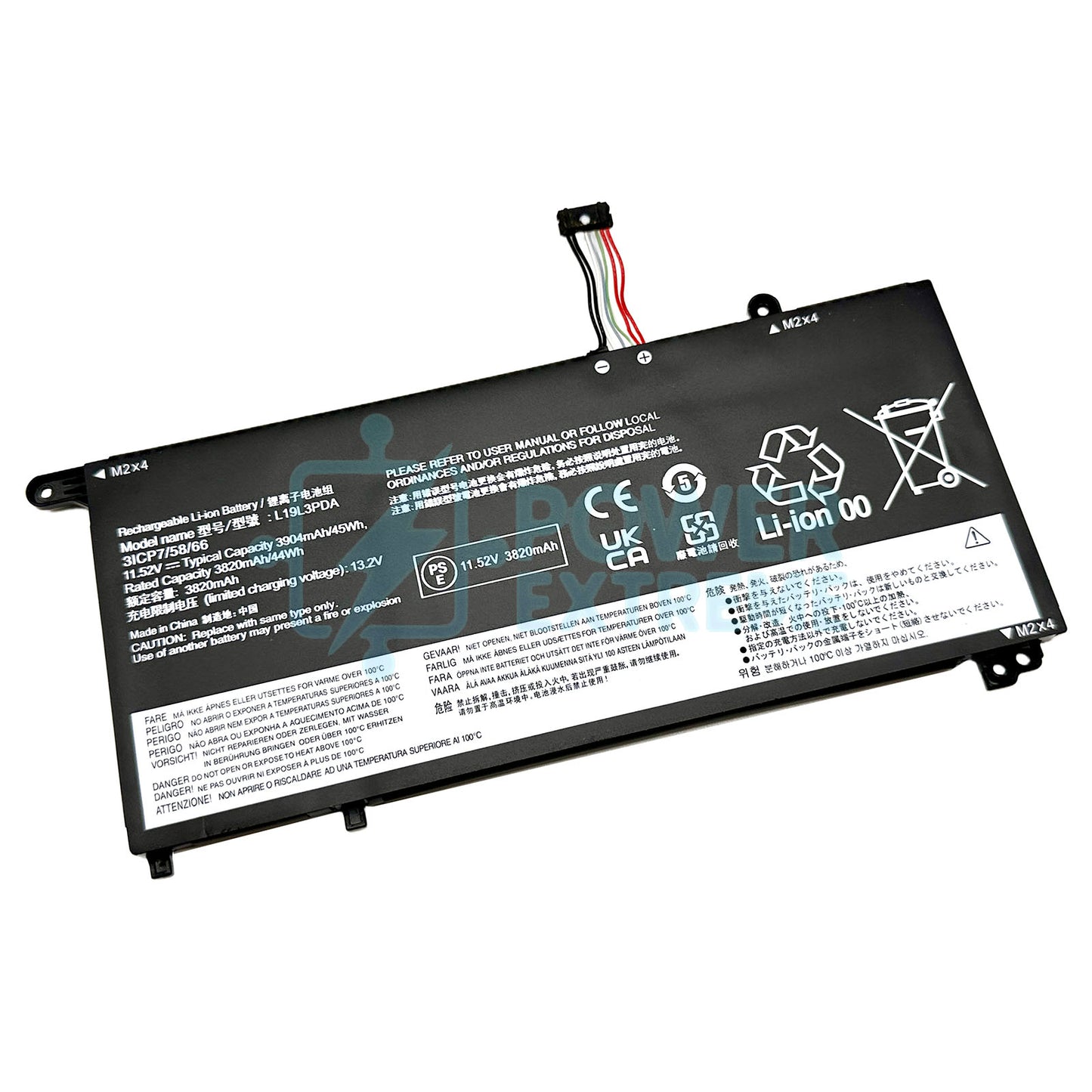 Replacement Laptop Battery for Lenovo K4e-ARE K4e-ITL Series 45Wh 5B11N52076 5B10Z21197