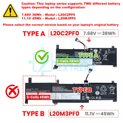 Replacement Laptop Battery for Lenovo V15 G3-IAP CTO V17 G2-ITL G3-IAP L20B2PF0 5B11B36278