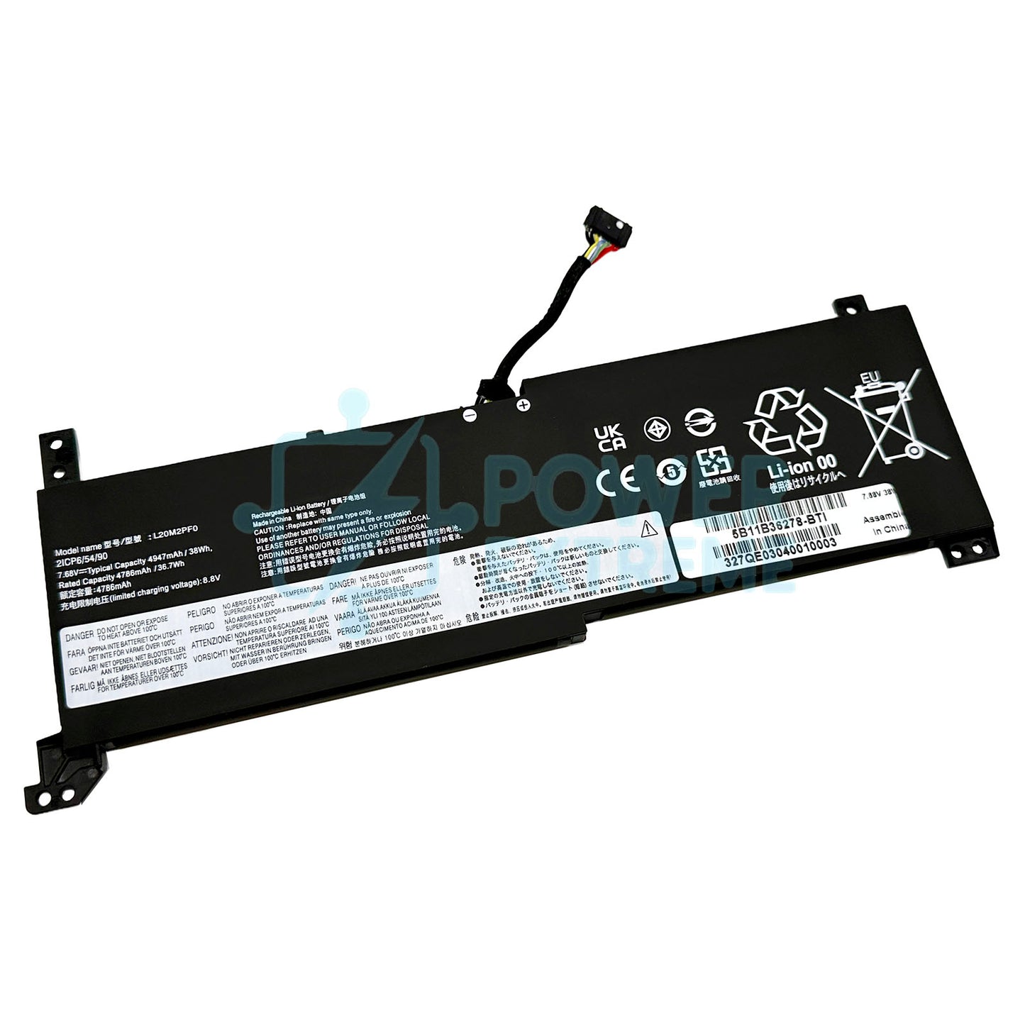 Replacement Laptop Battery for Lenovo V15 G3-IAP CTO V17 G2-ITL G3-IAP L20B2PF0 5B11B36278