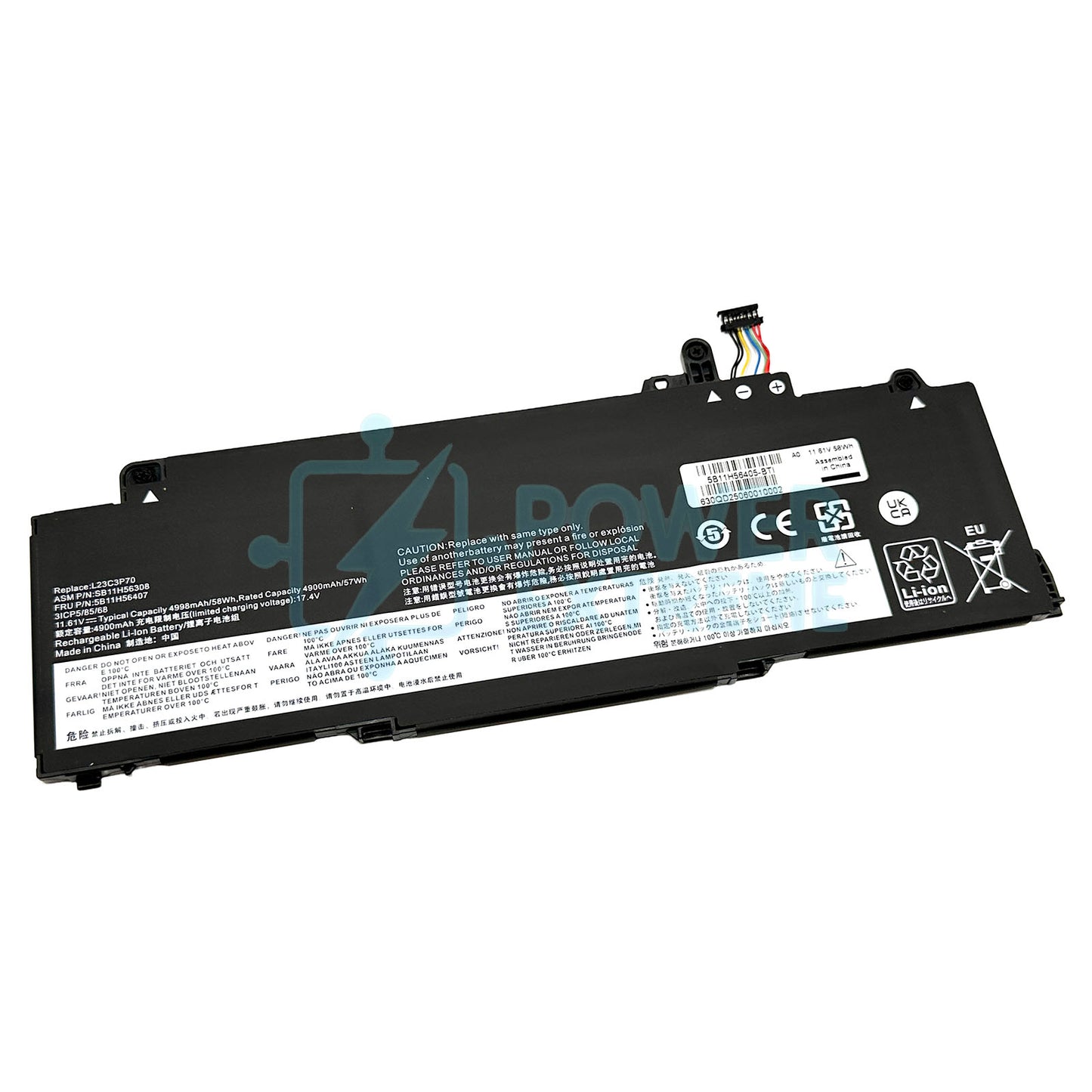 5B11H56405 Replacement Laptop Battery for Lenovo ThinkPad T14s Gen 5 21LS 21LT L23C3P70 SB11H56306