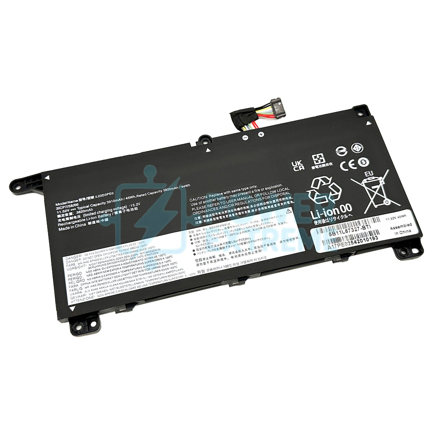 Replacement Laptop Battery for Lenovo ThinkBook 16 G8 type IAL IRL L22L3PE0 5B11L67327