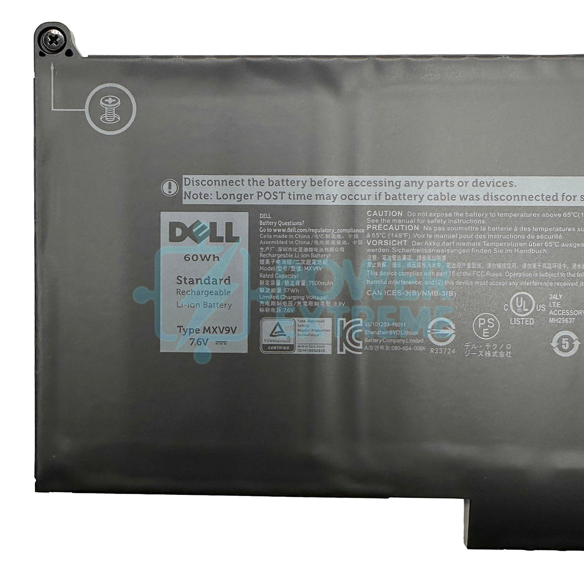 Dell genuine battery for Latitude 5310 2-In-1 0G74G 0MXV9V 451-BCPK XF2D1 MXV9V