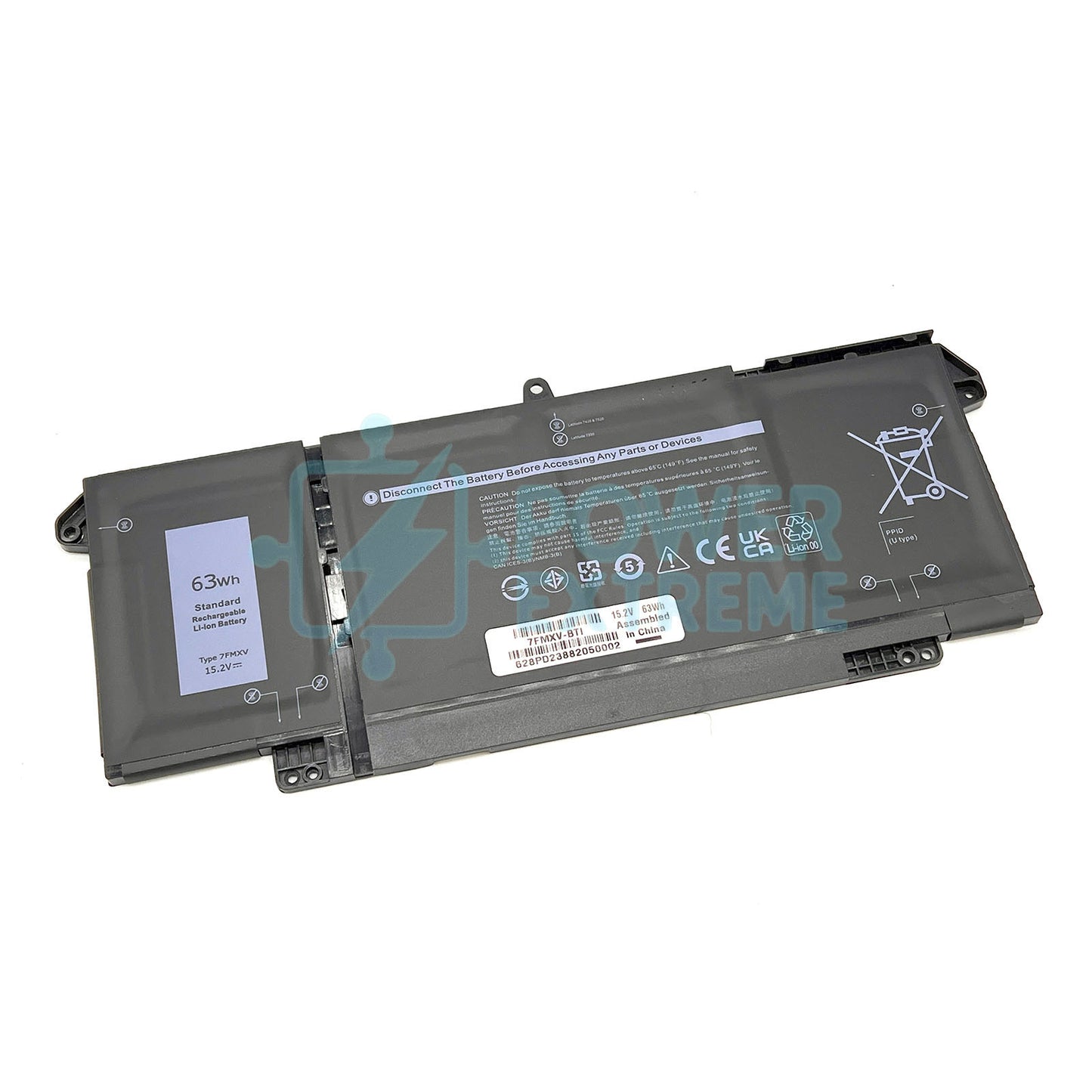 Replacement Laptop Battery for Dell Latitude 13 5320 63Wh 04M1JN 09JM71 0HDGJ8 7FMXV