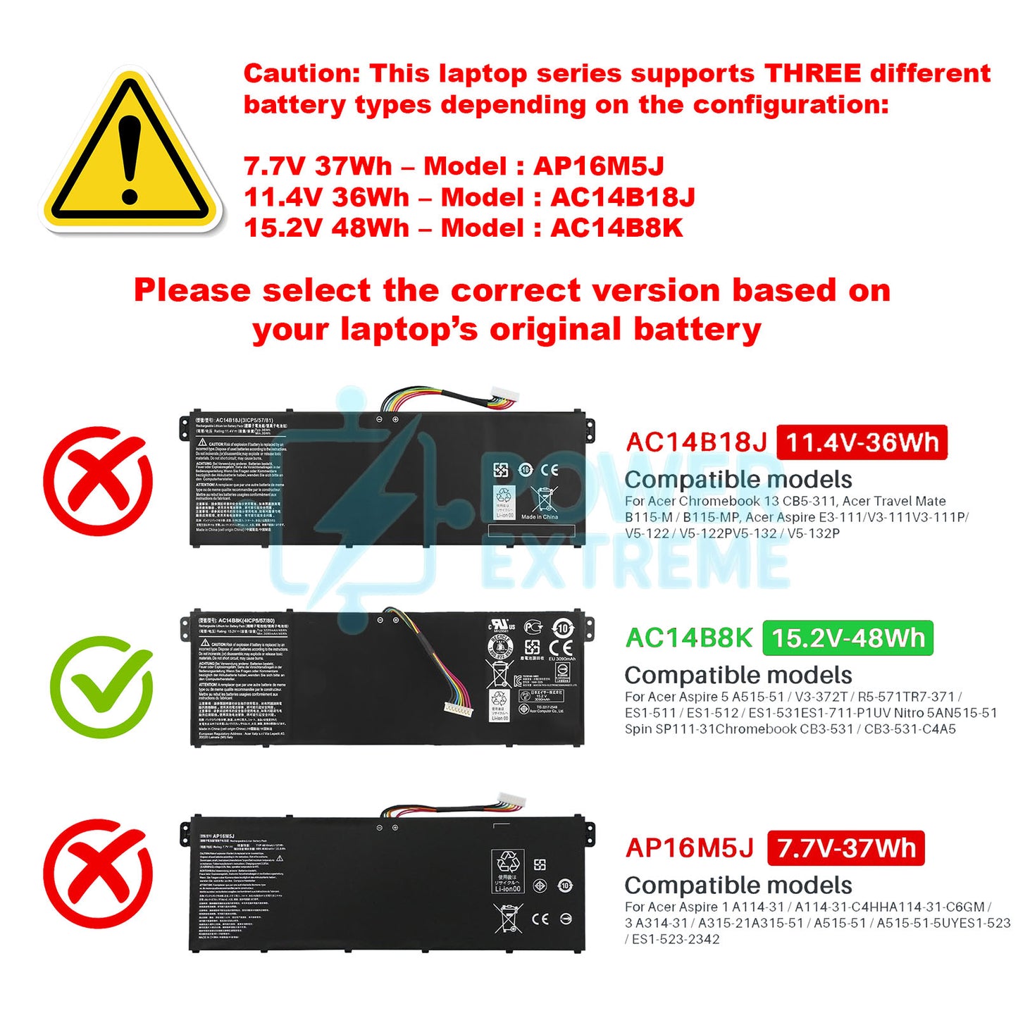 Replacement Laptop Battery for Gateway NE511 NE512 NE513 KT.0040G.004 KT0030G.004 AC14B8K