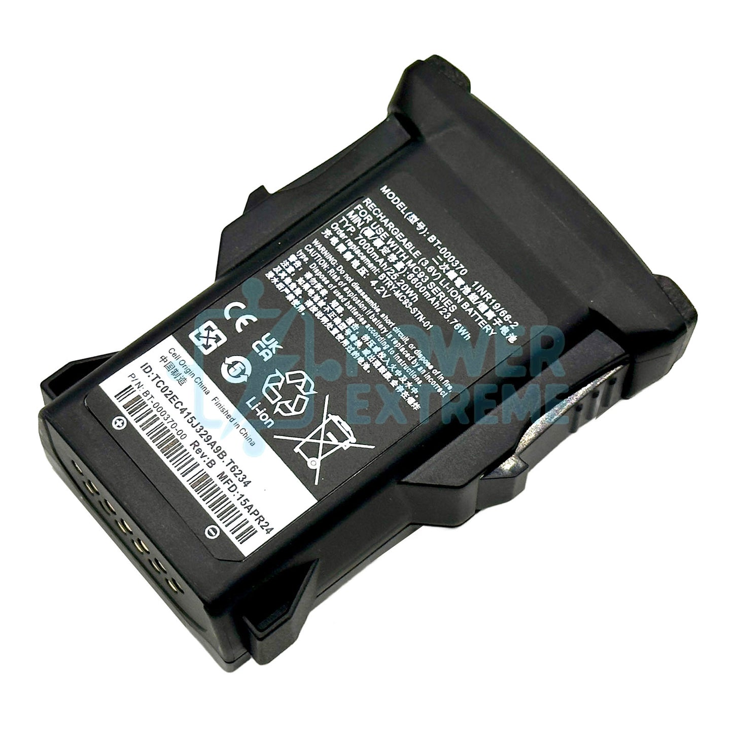 Replacement Scanner Battery for Zebra MC93 BT-000370 BT-000370-50 BTRY-MC93-STN-01