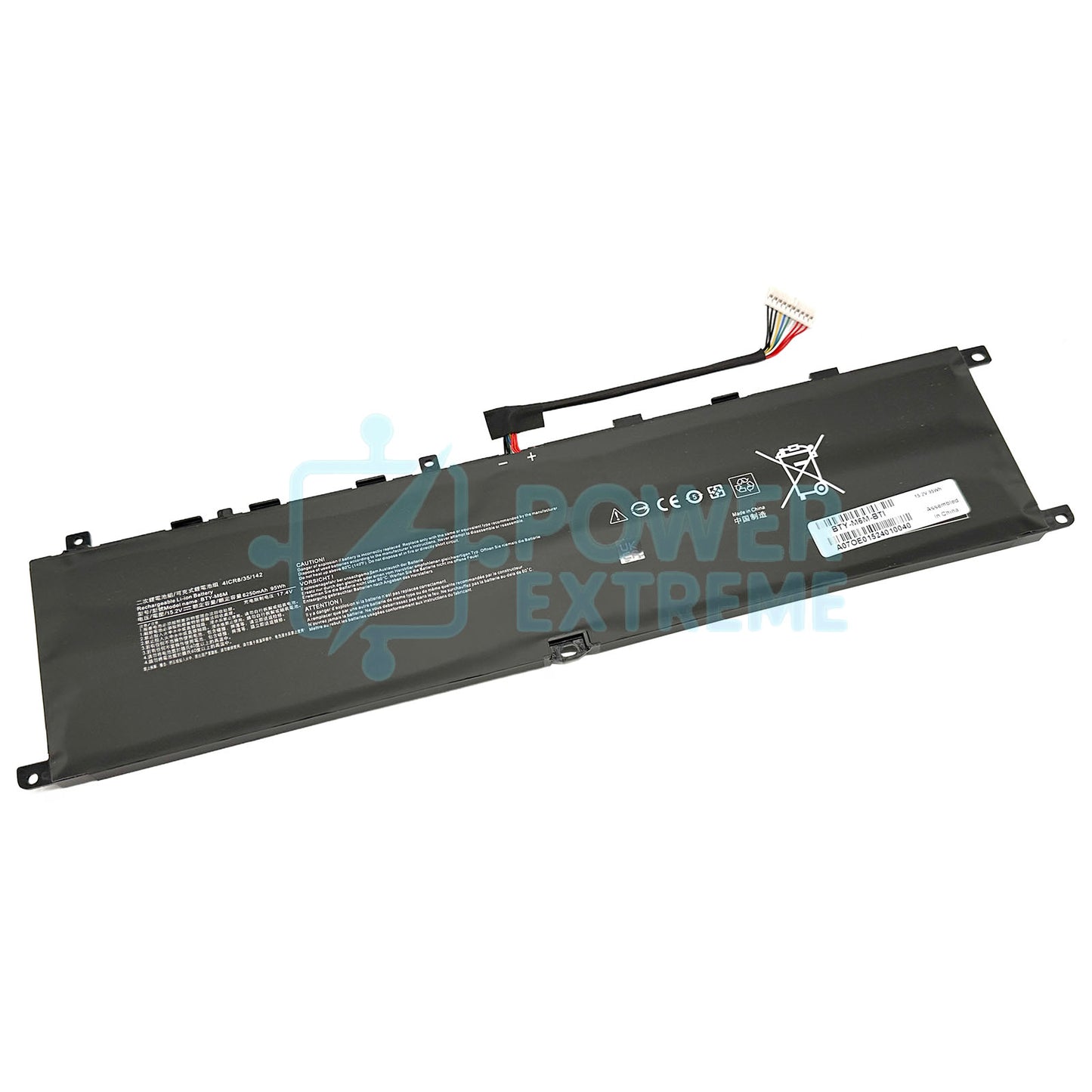 Replacement Laptop Battery for MSI Creator 15 A10SD A10SDT A10SE A10SET A10SEV 95 Wh BTY-M6M