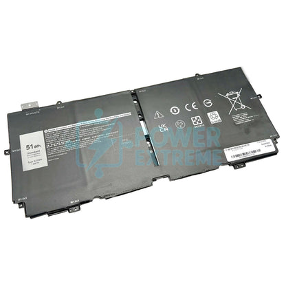 Replacement Battery for Dell XPS 13 7390 2-IN-1 51WH 7.6V NN6M8 XX3T7 52TWH
