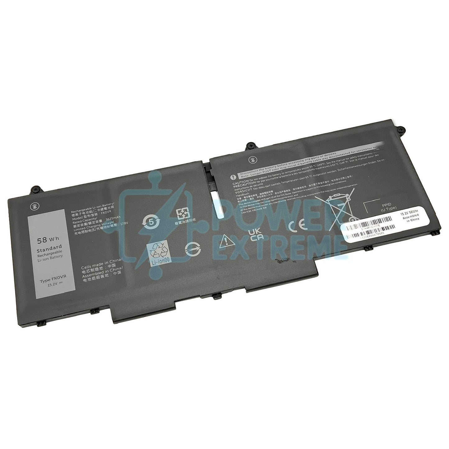 Replacement laptop battery for Dell Precision 3750 293F1 404T8 51R71 8H6WD FK0VR