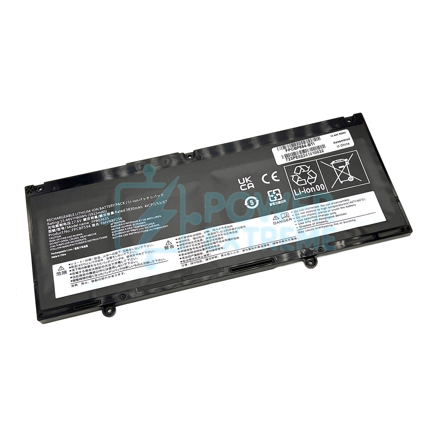 Replacement Laptop Battery for Fujitsu LifeBook E5412 E5412A E5412/MTC 4ICP7/53/67 FPCBP594