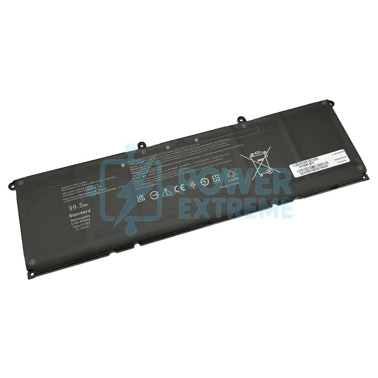 Replacement Laptop Battery for Dell Precision 5680 5690 99.5Wh 6D2HW N7KV9 WPYCV KV690