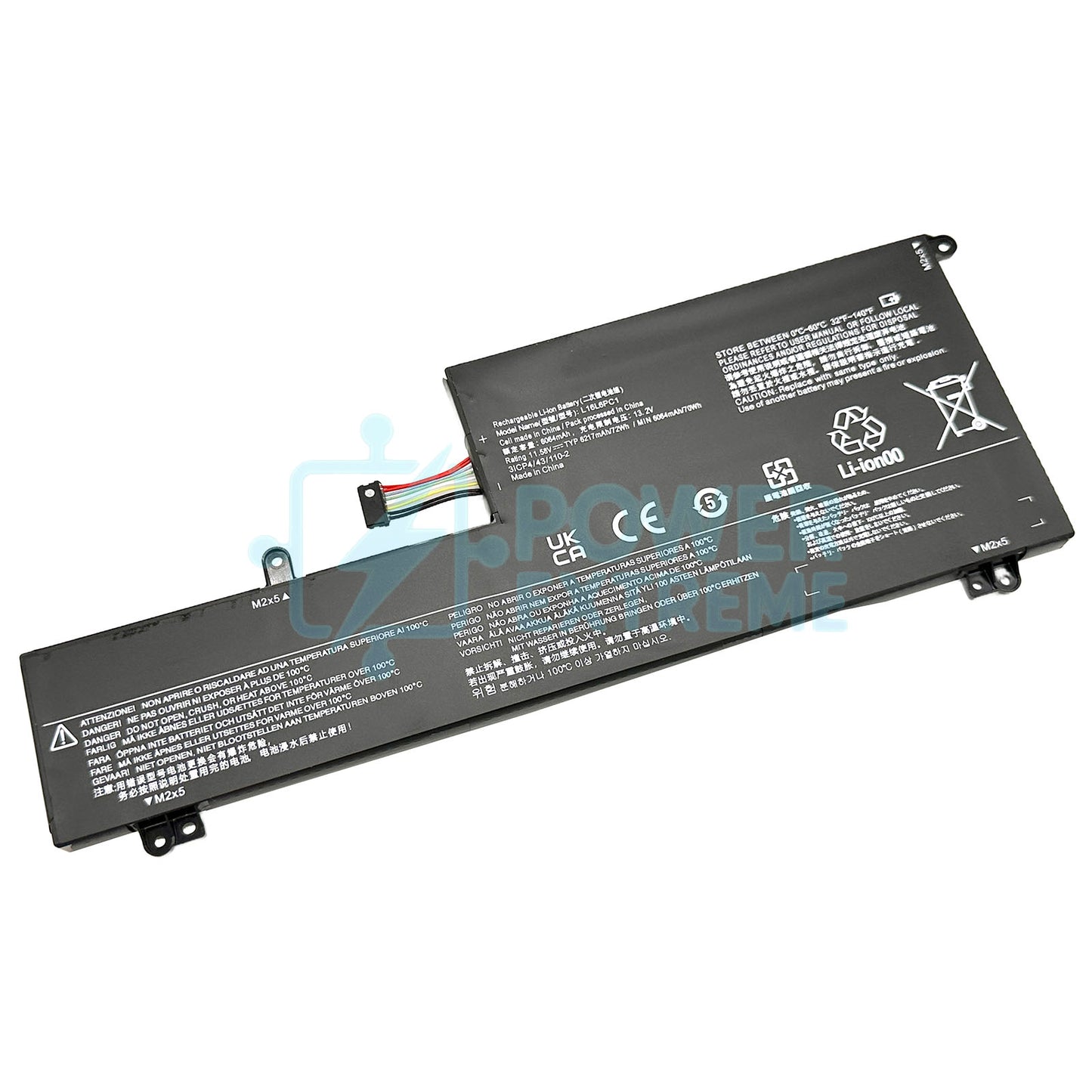 Replacement Laptop Battery for Lenovo IdeaPad Yoga 720-15IKB 72W 5B10M53743 5B10M53744 L16L6PC1