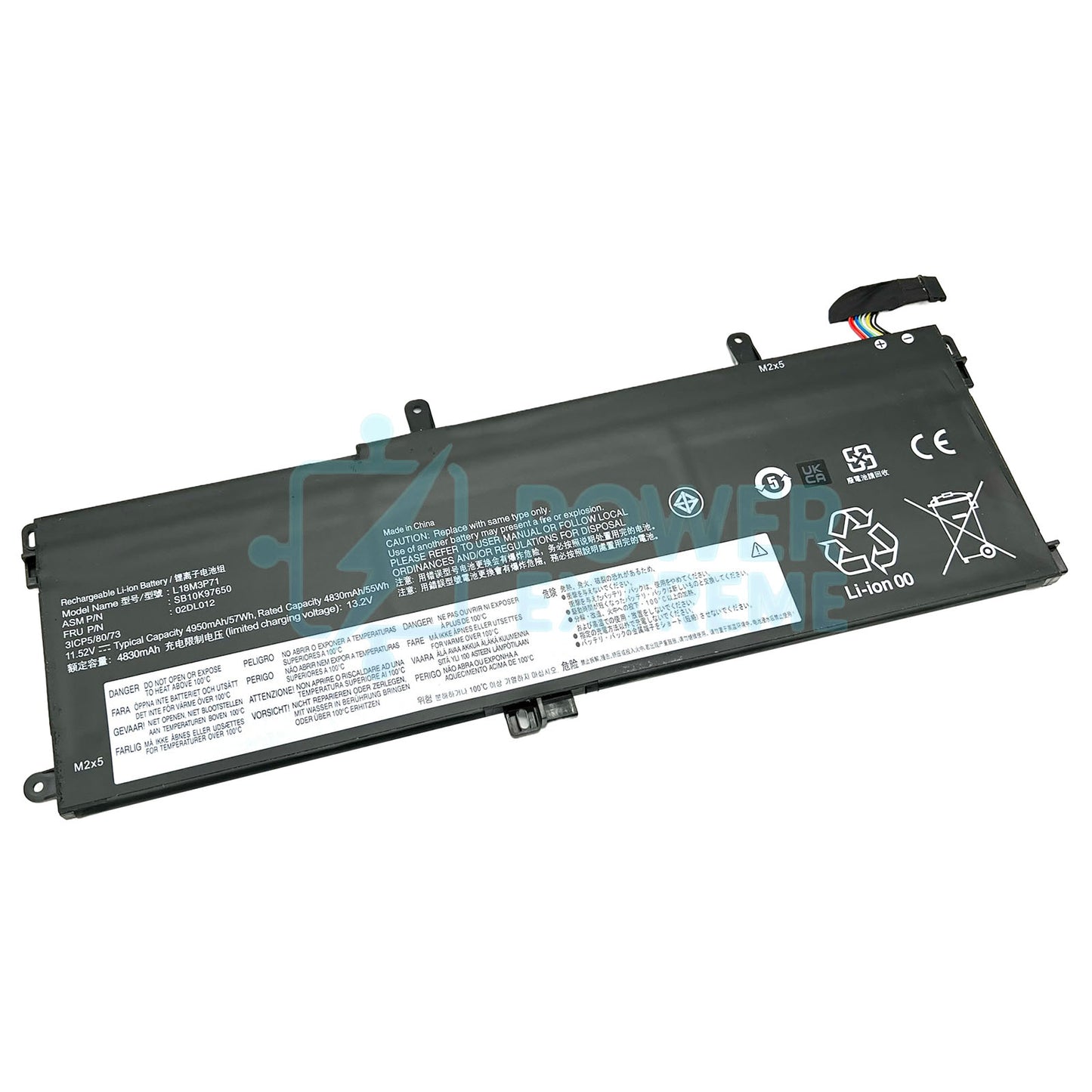 Replacement Laptop Battery for Lenovo ThinkPad P15s Gen 2 type 20W6 20W 5B10W51832 L18M3P71