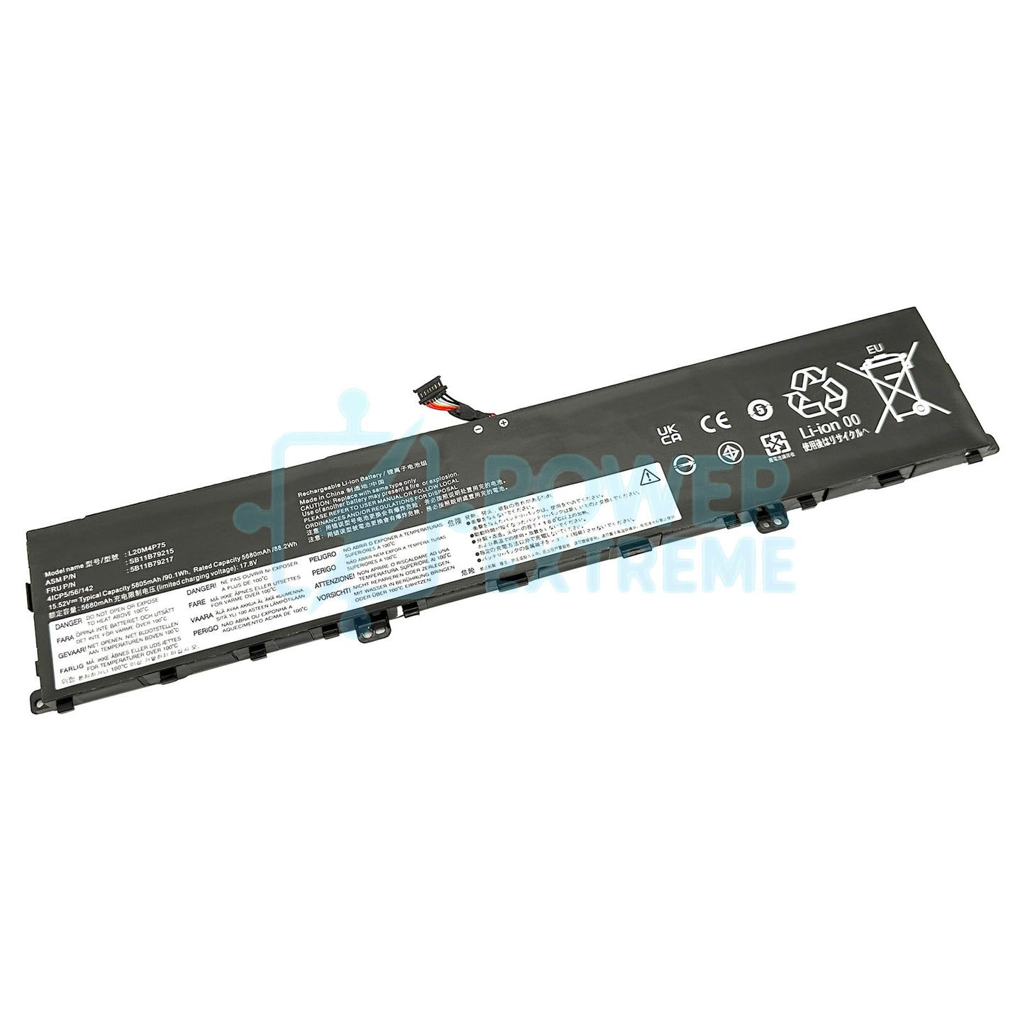 Replacement Laptop Battery for Lenovo P1 Gen 5 Type 21DC 21DD 5M11E25313 5M11E25314 L20M4P75