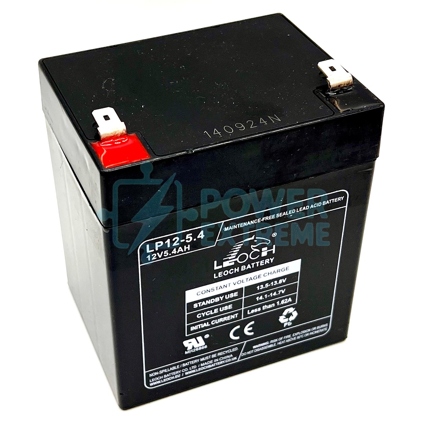 Leoch 12V 5.4Ah general purpose Lead Acid T2 type terminal Battery LP12-5.4