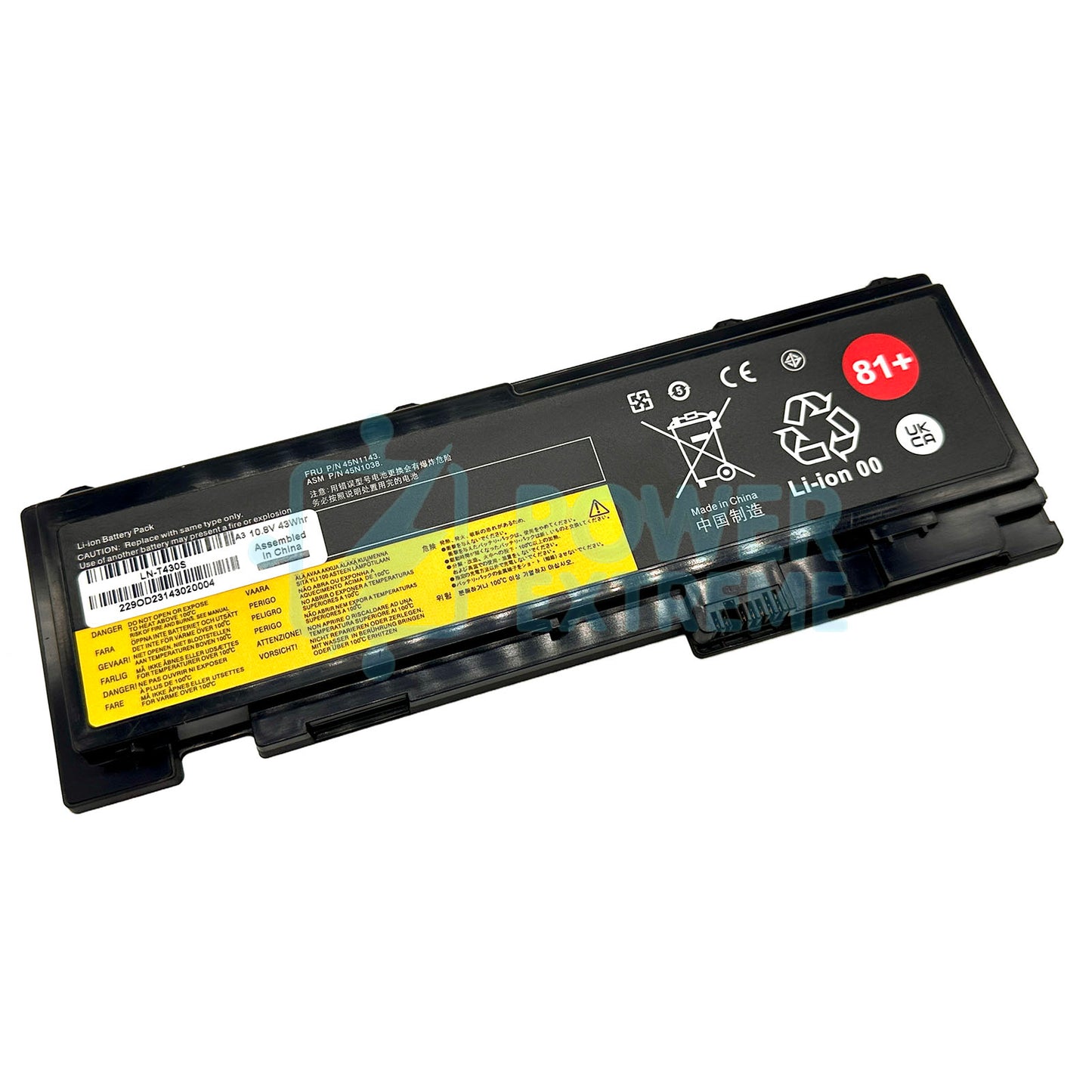 Replacement Laptop Battery for Lenovo ThinkPad T420s T420si T430s T430si 45N1143 0A36287 81+