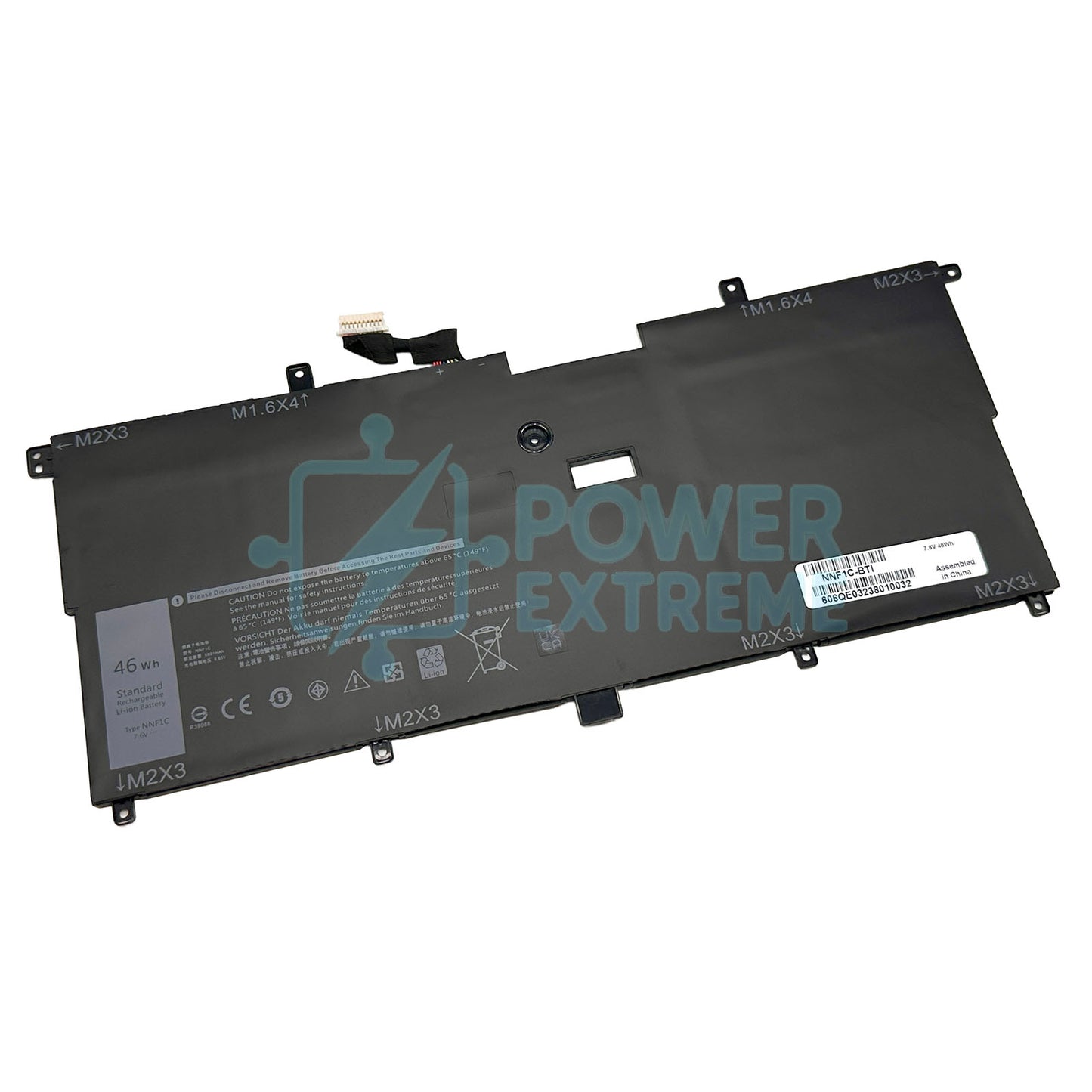 Replacement Laptop Battery for Dell XPS 13 9365, 9365 2-IN-1 451-BBXR 8W25V NP0V3 NNF1C