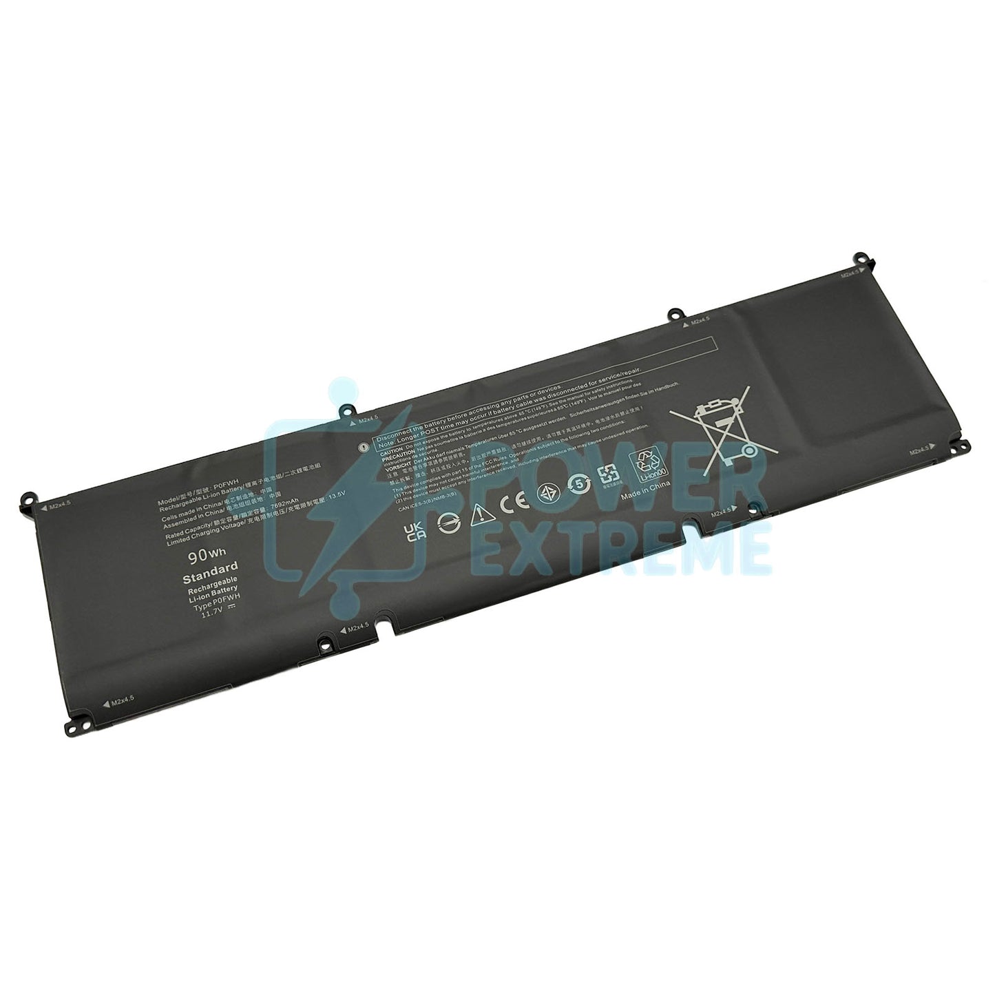 Replacement Laptop Battery for Dell Inspiron 16 7640 2-IN-1 90Wh 0M9DG0 CN-01969N P0FWH