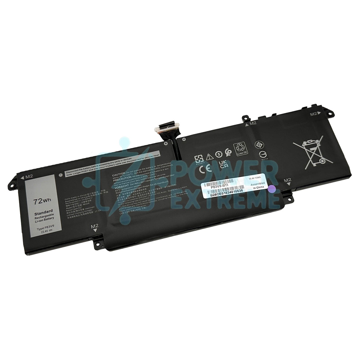 Replacement Laptop Battery for Dell Precision P154G P154G001 P154G002 CDTT2 CN-0YXP8T YXP8T P83V9