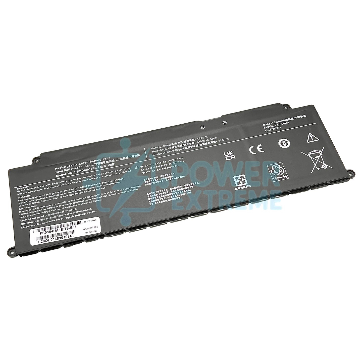 Replacement Laptop Battery for Toshiba Dynabook Tecra A40-J A50-J A50-JPML10A 53Wh PS0104UA1BRS
