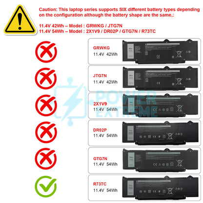 Dell genuine battery for Latitude 7455 54Wh JTG7N KDM9P NKXK7 PX6ND R73TC RXF9T