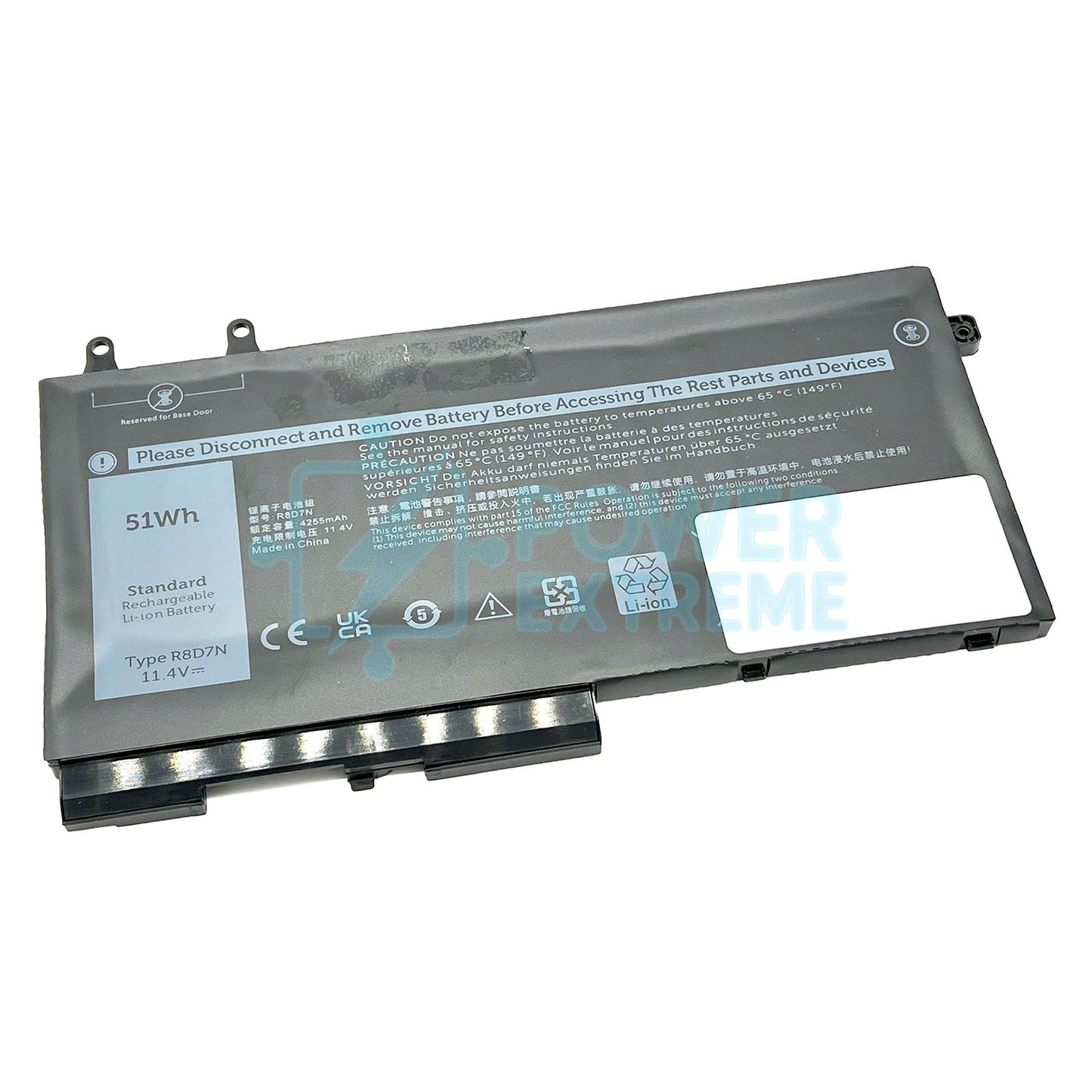 Replacement Laptop Battery for Dell Inspiron 7591 2-in-1 51W 11.4V 0R8D7N 451-BCIQ 49HG8 R8D7N