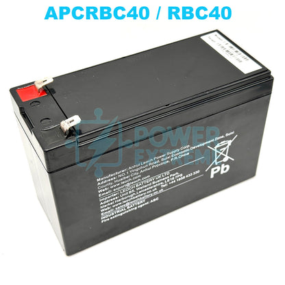 RBC40 UPS 12V 7A Battery for APC PowerShield 27W DC UPS CP27U13AZ3 CP27U13AZ3-F