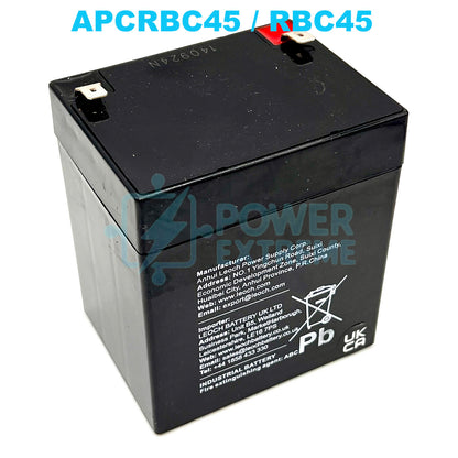 RBC45 UPS 12V 5.4A Battery for Toshiba 1200 Series 3KVA APCRBC45