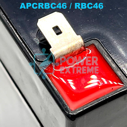 RBC46 UPS Battery for APC BACK-UPS 500VA 300W BE500G2-UK BE500G2-FR BE500G2-GR