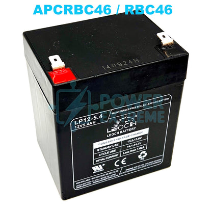 RBC46 UPS Battery for APC BACK-UPS 500VA 300W BE500G2-UK BE500G2-FR BE500G2-GR