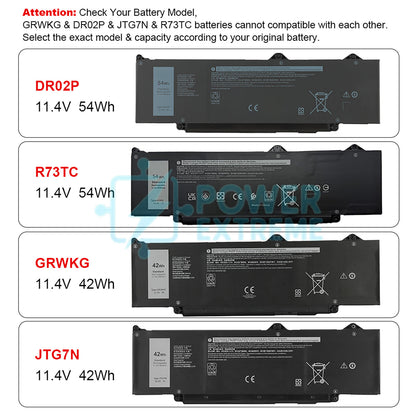 Dell genuine battery for Latitude 5340 2-in-1 803W6 9HKT5 CN-09HKT5 R73TC RXF9T