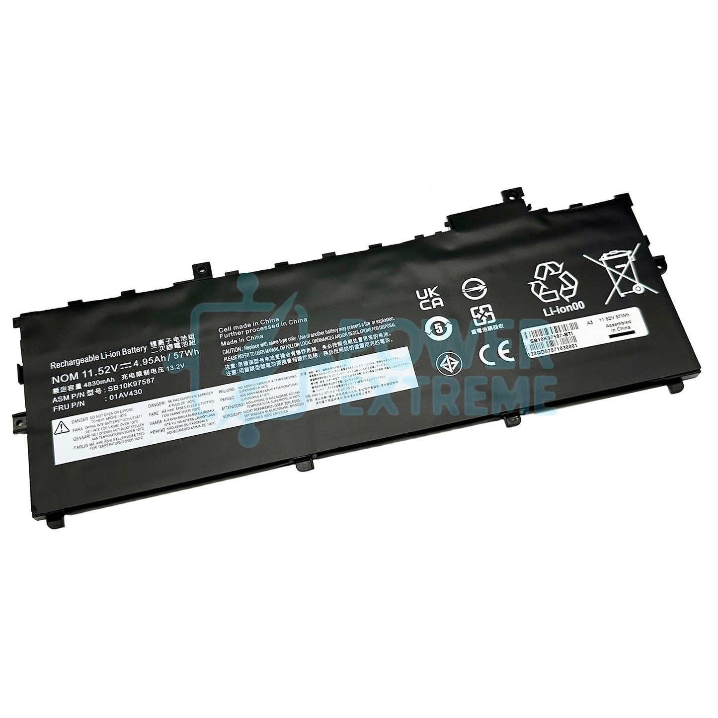 Replacement Laptop Battery for Lenovo Thinkpad X1 Carbon Gen5 01AV429 01AV430 01AV431 SB10K97587