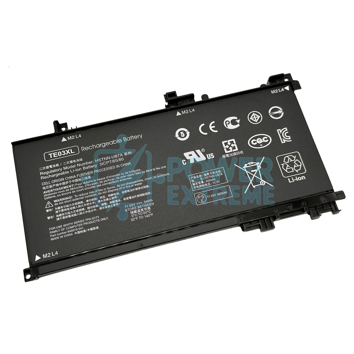 Replacement Laptop Battery for HP Omen 15-AX series 3ICP7/65/80 849570-541 TPN-Q173 TE03XL