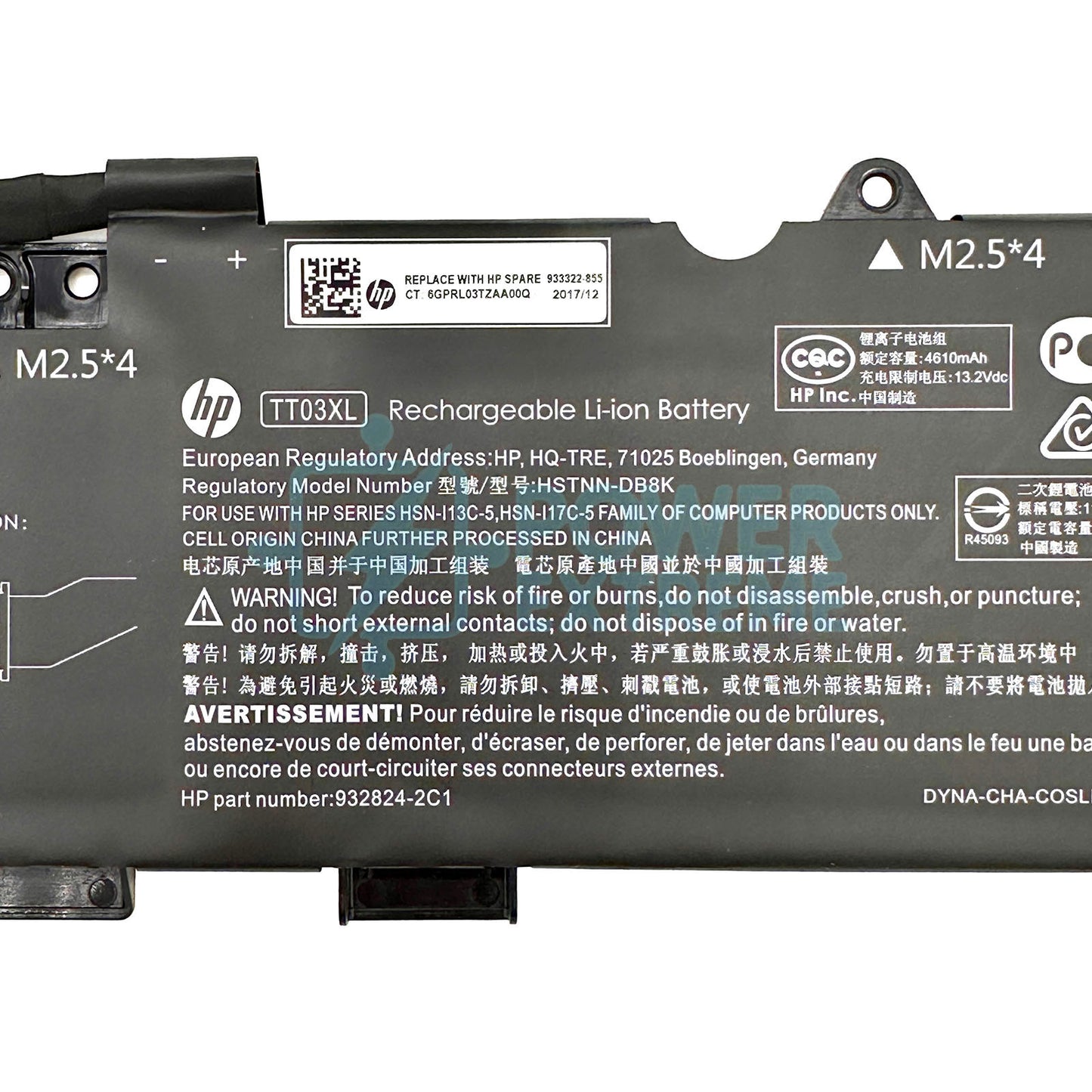 HP genuine battery for 932824-421 932824-2C1 933322-852 933322-855 TT03XL