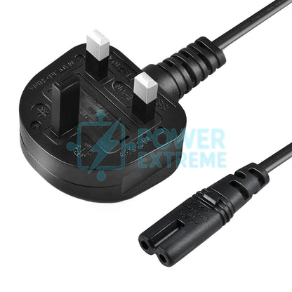 UK Laptop Power Cable 1.2M BS 1363 to C7 Figure 8 5A 250V 16AWG 1.0mm2 cord